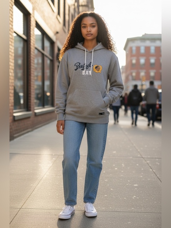 the office Tops - Gray Pretzel Day Hoodie